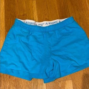 Justice blue shorts